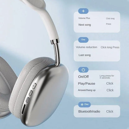 P9 pro Max Wireless Bluetooth Headphones – Noise Cancelling, Multicolor | Best Price in Pakistan